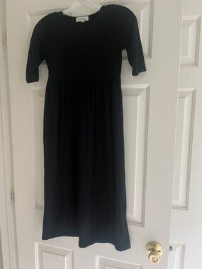 Little Girl's Black Dress 8-9 years